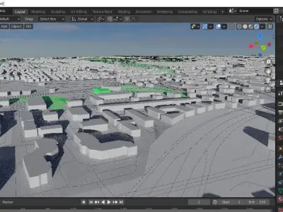 Seattle city map 2021 latest 3D model