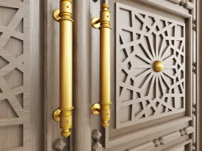 Old islamic door2 3D model