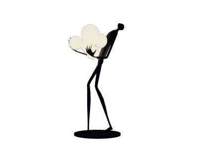 Human Sculpture Lamp 3D Model 3D model