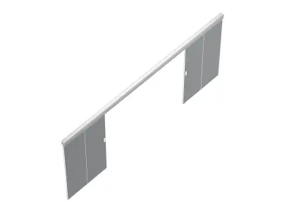 Wood Sliding Door 3D model