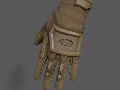 Scifi glove military low poly  Low-poly 3D model