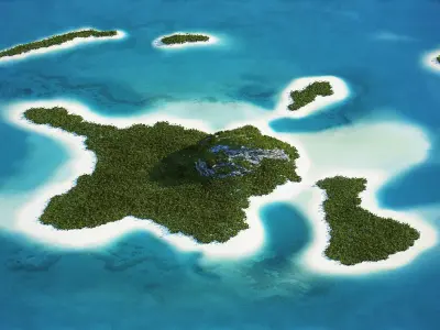 Tropical Island 3D model