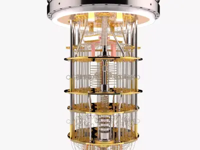 Quantum Computer 3D model
