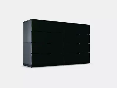 NORDLI Chest of 8 drawers 3 Low-poly 3D model