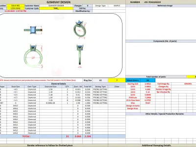 Vintage Radiant Pave Engagement Ring 3DM 3D print model