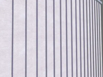 office window curtain Low-poly 3D model