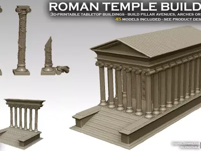 Roman Temple Builder 3D print model