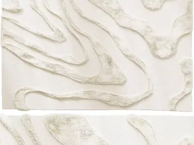  cotton rug Limestone 3D model