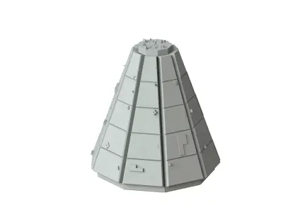 Sci Fi Object No 2835 Low Poly Low-poly 3D model