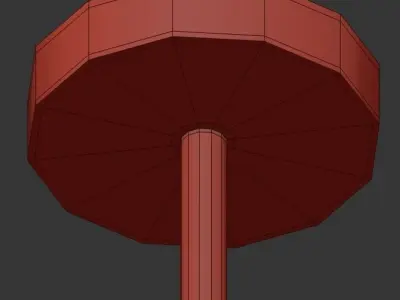 TONETT modern chandelier with clear glass shades 3D model