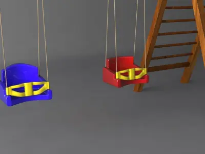 Swing Set 3D model