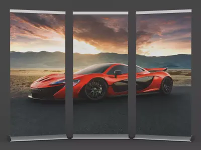 Roller Banner 3D model