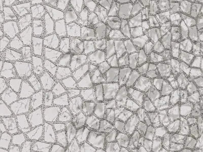 Particle Mosaic Terrazzo Decorative Panel - Seamless Texture