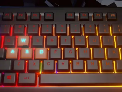 RGB Keyboard 3D model