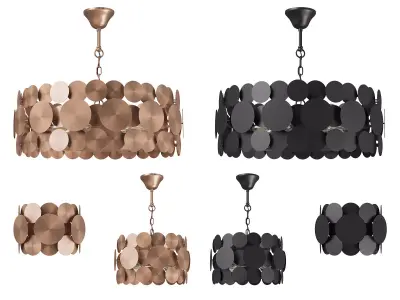 797 Circo Lightstar Collection of Modern Lamps Metal 3D Model Pack