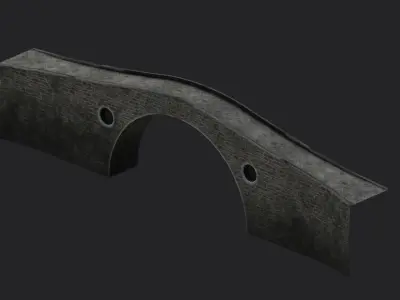 Clachan Bridge Low-poly 3D model