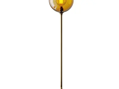 Ballroom Floor lamp Purple Gold and Amber Gold from Design By Us 3D model