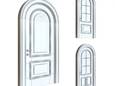 Arc doors - classic style 3D model