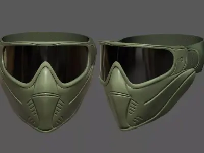 Mask helmet protection scifi military futuristic technology  Low-poly 3D model purchase