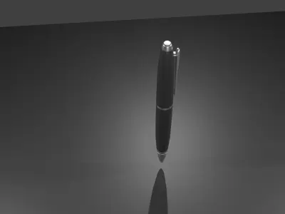 Ink Pen Low-poly 3D model
