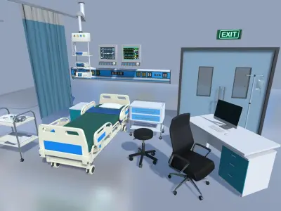 Hospital Equipments 3D model