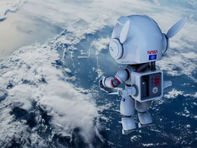 Cartoon Robot 3D model order