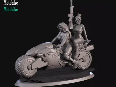 Sci fi Motobike 3D print model