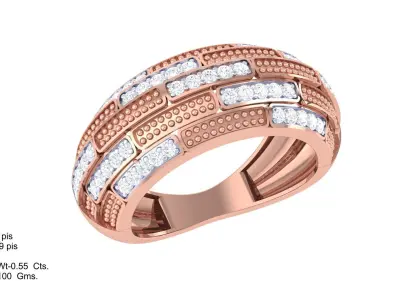 Women Ring  Render 3dm STL OBJ FBX Details 3D print model 217