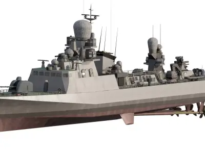 RUSSIAN NAVY CORVETTE 3D model