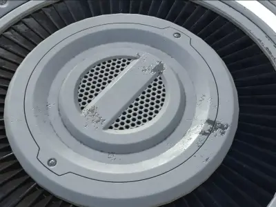 Sci-fi Ventilation Game Ready Low-poly 3D model