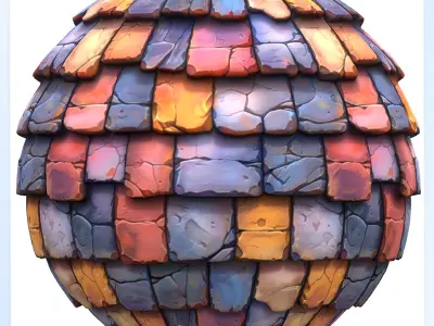 Stylized Roof Seamless Texture Texture