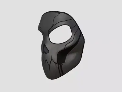 Scifi Skull Mask A01 - Fantasy Character Design Low-poly 3D model