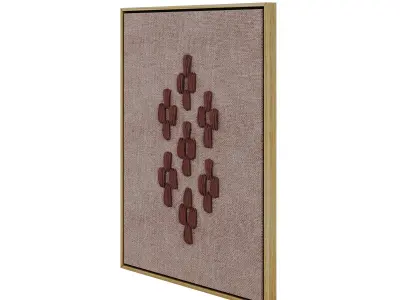 Boho Wall Art 1 3D model