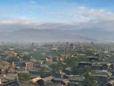 City scenes of Han Dynasty in China 3D model
