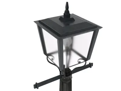 Lamp Post Low-Poly Low-poly 3D model