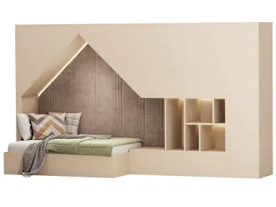 Childrens bunk bed 26 3D model