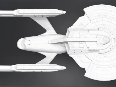 USS Titan A scale model 3D print model