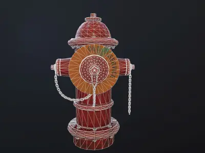 Fire hydrant Free low-poly 3D model