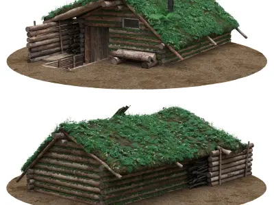 Forest Hut 3D model
