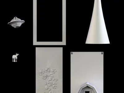 UFO booknook 3D print model