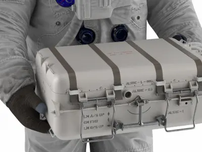 NASA Lunar Sample Return Container in Hand Astronaut 