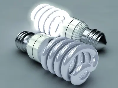 Energy saving lamp 3D model