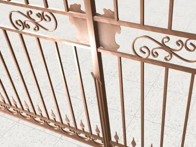 Ornamental ion gate 3D model