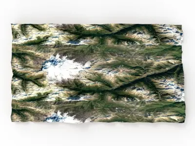  Mountain landscape 3D model