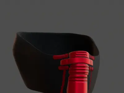 Gas mask helmet 3d model scifi Low-poly  Low-poly 3D model 147