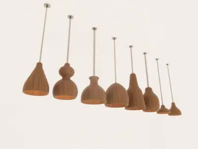 Modern Pendant Ceiling Lamps 3D Model Pack