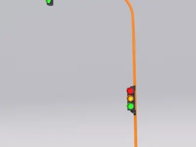 Traffic Light 03 3D model