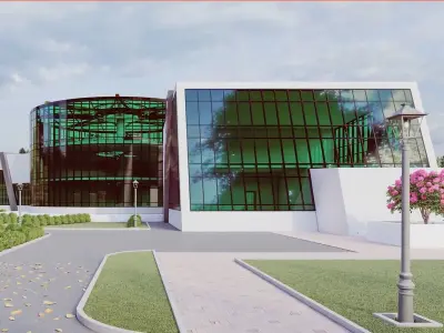 Architectural project 3D model