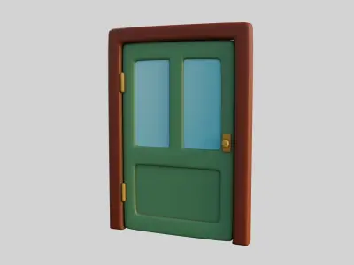 Cartoon Door 11Ga 3D model