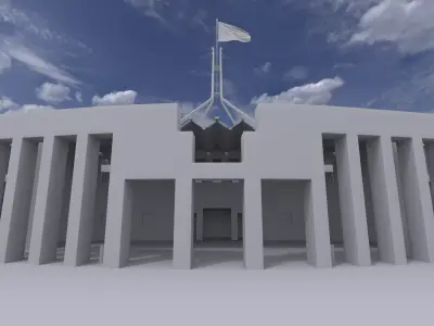 Australian Parliament House Exterior  3D model
